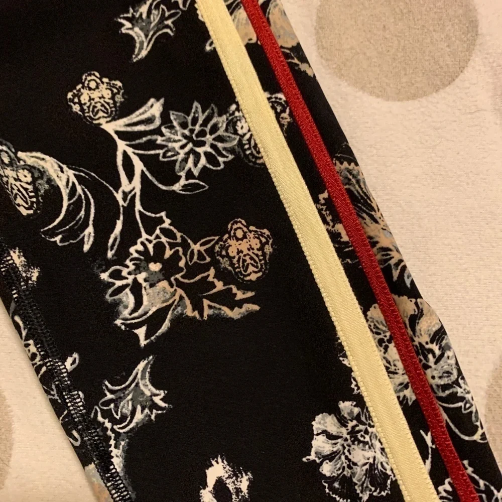 Free People Movement Black Floral High Rise Leggings
